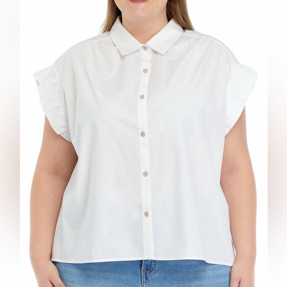 Crown & Ivy Classic White Shirt